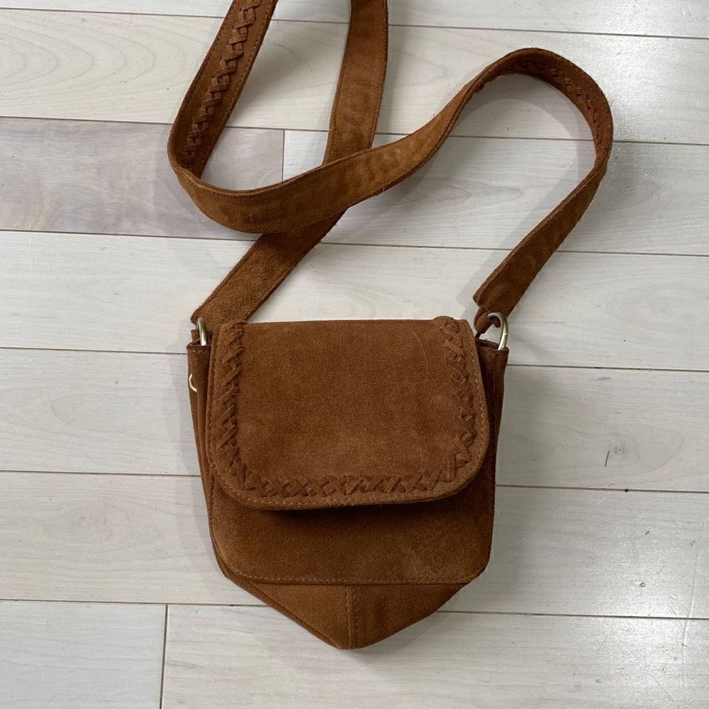 American Eagle Outfitters Genuine Cow Leather Flap Crossbody Bag